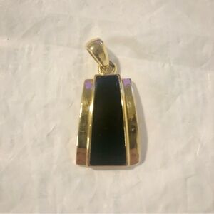 💝 Lia Sophia Retired Gold and Black Pendant Slide Necklace